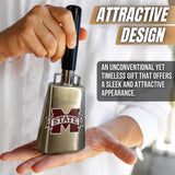 Chrome Plated Mississippi State 10-inch Cowbell with M-State Logo