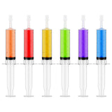 50 PACK 1.5 oz Halloween Jelly Syringes Shot, Medium Containers with Lids, Perfect for Plastic Shot Glasses or Jelly Cups, Great for Halloween Thanksgiving Christmas Party