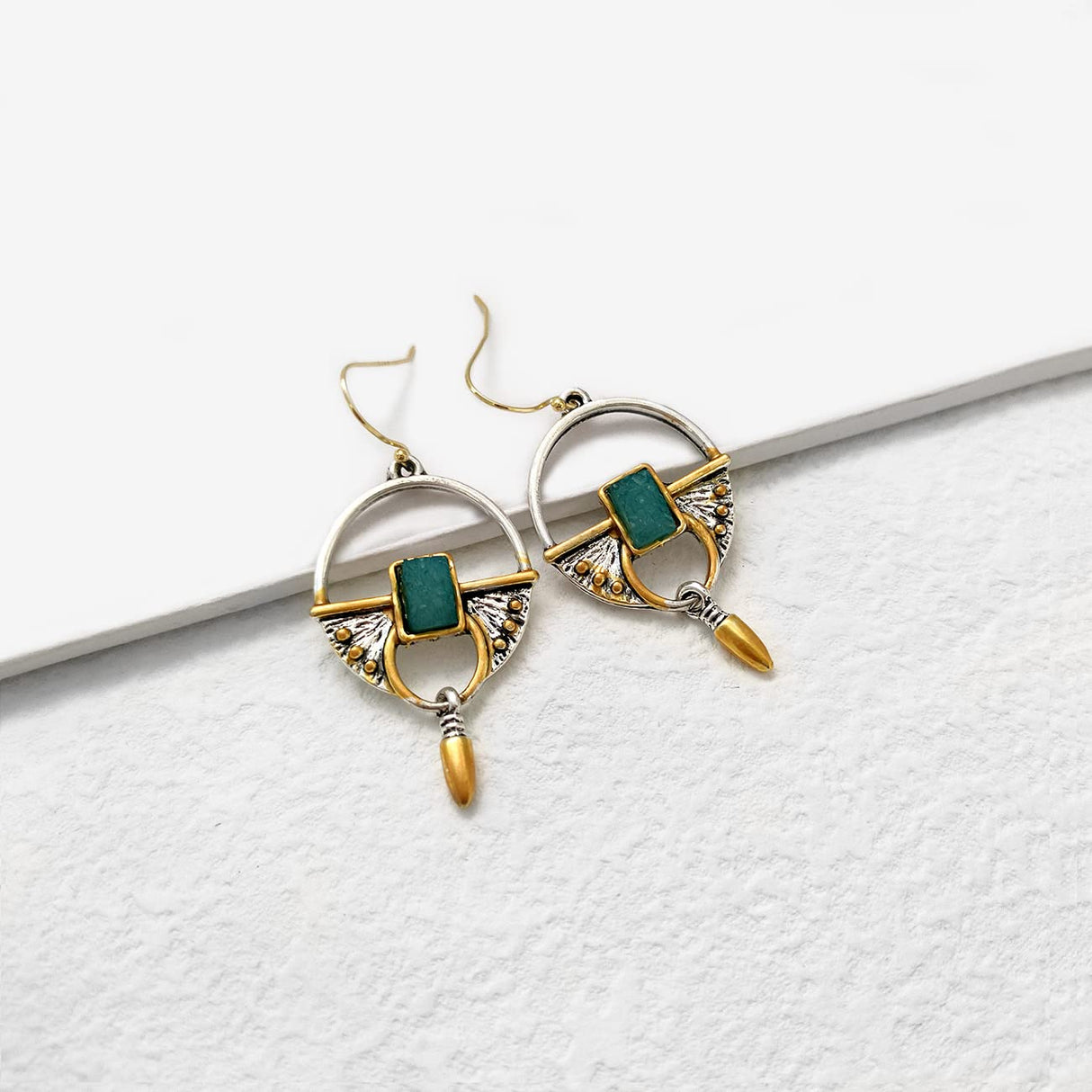 JA.S.JR Vintage Boho Earrings 14K Gold Plated Drop Dangle Earrings for Women