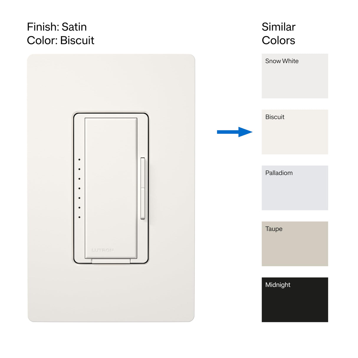 Lutron Maestro LED+ Dimmer Switch for Dimmable LED, Halogen and Incandescent Bulbs, 150W/150W/Single-Pole or Multi-Location, MACL-153M-AL, Almond
