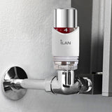 iLAN TRV Thermostatic Radiator Valve, Replacement Head Only, Chrome & White