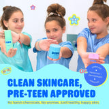 Pipa Skincare Start Young Bundle Gift Set | 3-Step Christmas Gift Skin Care Routine for Girls & Tweens 8 to 12 | Alcohol-Free & Safe | Includes Foam Face Cleanser, Face Moisturizer & Facial Mist