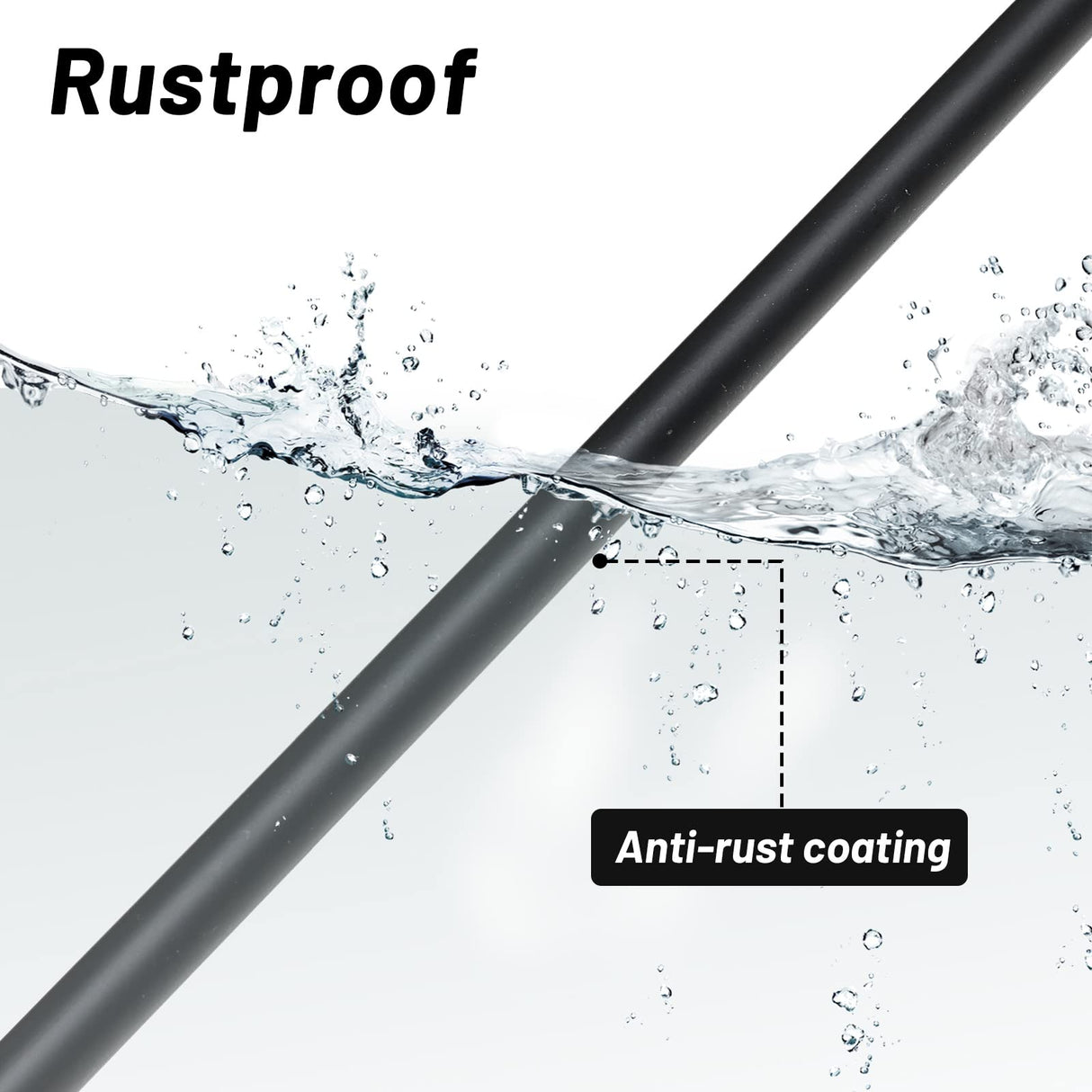 cogardenshower Metal Soil Probe Rod - Septic Tank Locator Tool with T Handle,32-48 Inch Adjustable Ground Probe Rod Steel for Tile Probing,Soil Compaction, Pipe and Gopher Runs Locating