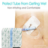 Shower Protector Dialysis Catheter Shower Cover Pd Catheter Shower Shields Dialysis Port Waterproof Picc Line Patch Wound Bandage for Showering 10"x12" 25 Pack