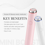 medicube Mini Booster Pro White | Affordable At-Home Facial Skin Care Tool for Beginners - Portable Glow Booster for Glass Skin, Boosting Skin Care Absorption, Skin care for teens, Korean Skin Care