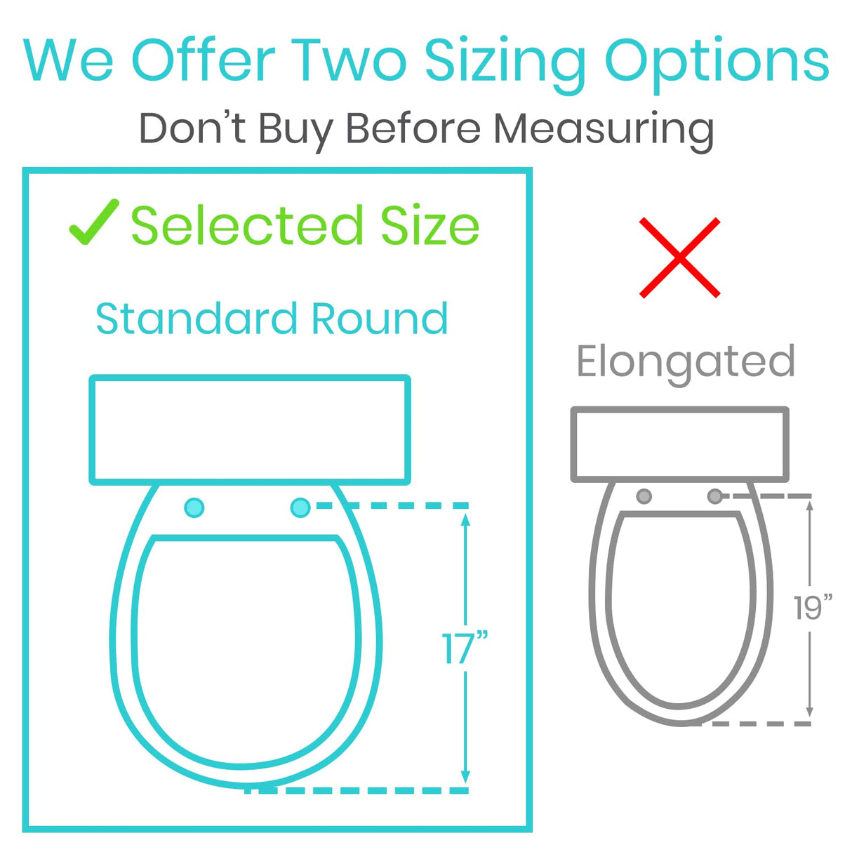 Vive Raised Toilet Seat Riser for Seniors (with Handles) - Handicap Rail Grab Bar Seat for Over Toilet - Elevated Safety for Elderly, Disabled, Medical - Elongated & Standard Options