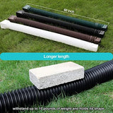 Black 1-Pack Rain Gutter Downspout Extensions Flexible, Drain Downspout Extender,Down Spout Drain Extender, Gutter Connector Rainwater Drainage,Extendable from 21 to 68 Inches