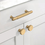 Coinkoly 10 Pack Champagne Bronze Cabinet Pulls Knurled Cabinet Knobs for Dresser Drawer Pulls Brass Cupboard Hardware for Cabinets CK0029