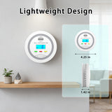 2 in 1 Smoke and Carbon Monoxide Detector Alarm with Digital Display, LCD Screen, Audible and Visual Alert, Test/Silence Button, 3 Packs