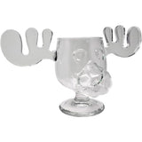 Spoontiques - National Lampoon’s Christmas Vacation Glass Moose Cup - Griswold Moose Mug - 4.5” - 8 Ounce, Glass