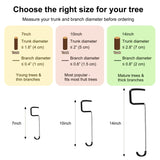Limb Spreaders for Fruit Trees 21 PCS, 10 Inch Tree Limb Spreader, Metal Fruit Tree Branch Spreaders with Bark-Protective Rubber Hooks, Tree Branch Support for Apple Pear Cherry Plum (10 Inch)