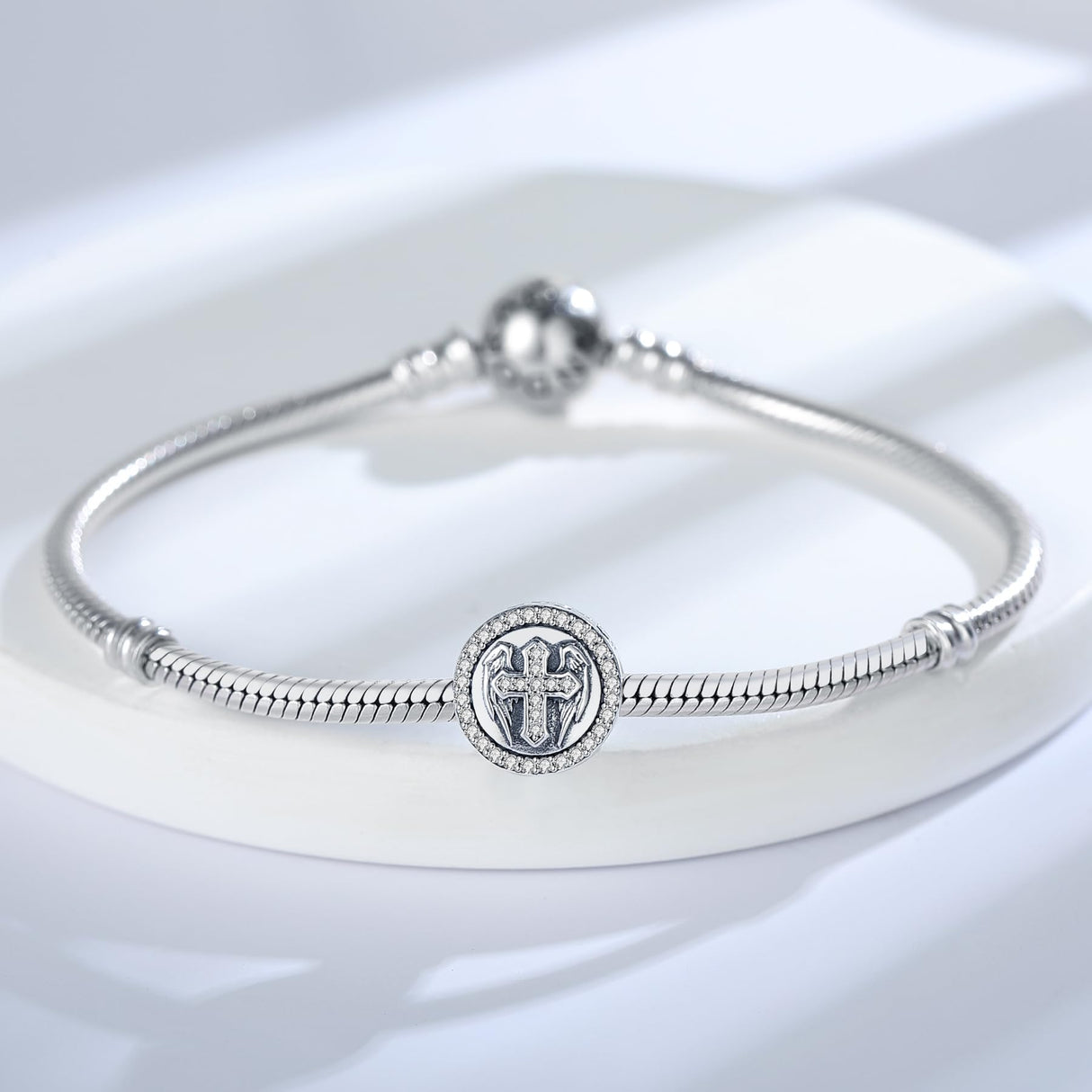 925 Sterling Silver Charms Fit Pandora Charms Bracelet God Has You In His Arms I Have You In My Heart Fit Wife Mother's Day Christmas Birthday Gift