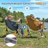 TIMBER RIDGE Hammock Camping Chair, Oversized Swinging Chair with Adjustable Back and Seat Height, Portable Folding Rocking Camping Chair for Outdoor Lawn, Backyard and Patio, Supports 400lbs