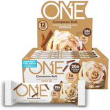 ONE Protein Bars, Cinnamon Roll, Gluten Free with 20g Protein and 1g Sugar, Pantry Staples, 2.12 oz (12 Count), Packaging May Vary
