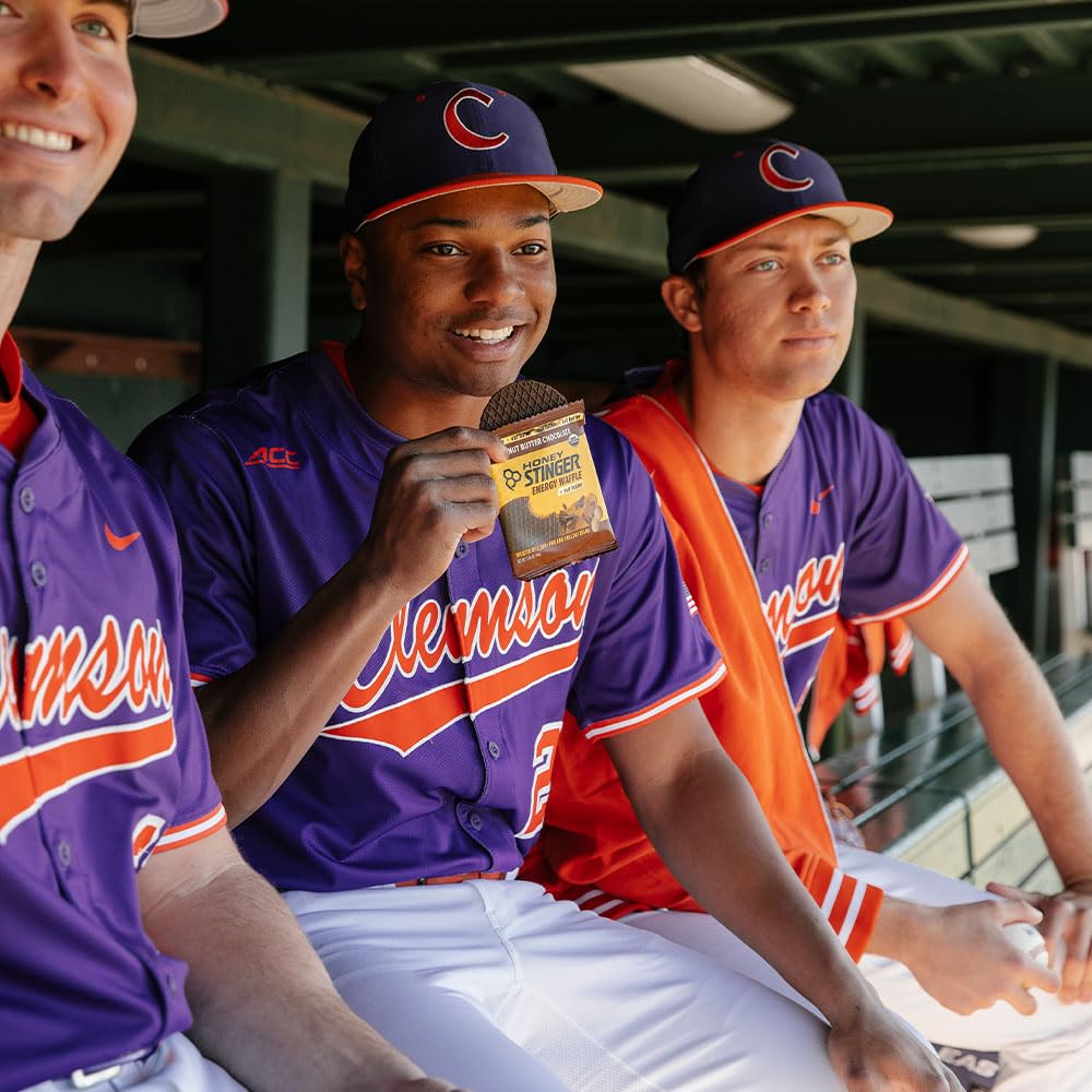 Honey Stinger Organic Peanut Butter Chocolate Waffle, Energy Stroopwafel for Exercise, Endurance and Performance, Sports Nutrition for Home & Gym, Pre & During Workout, 16.96 Ounces (Pack of 16)