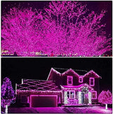 ILLUMINEW 800 Led Pink String Lights Indoor Outdoor Christmas Decorations, 330 Ft 8 Modes Plug in Fairy Lights Pink Valentine Day Room Decor