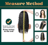 Deep Wave Lace Front Wigs Human Hair 200% Density 20 Inches HD Deep Wave Wig Human Hair Lace Front Wigs Deep Curly Human Hair Wig For Women 13x4 Deep Wave Frontal Wig Pre Plucked With Baby Hair