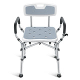 Shower Chair for Inside Shower, BRITULIF 550 lbs Heavy Duty Shower Chair for Elderly and Disabled, Shower Seat FSA/HSA Eligible, 6 Height Adjustable, Ideal for Adult and Senior Bathroom Needs