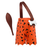 Baby Costume: Kids Caveman Historical Stone Age Birthday Outfit for Baby Boys Halloween Fancy Dress Up Christmas Party Photo Shoot Clothes Boy 5-6 Years