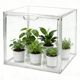 Mini Greenhouse for Indoor, Clear Stackable Green House with Magnetic Waterproof Door for Small Plants