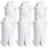Amazon Basics Enhanced Replacement Water Filters for Water Pitchers, BPA-Free, WQA & NSF Certified, Compatible with Brita Water Pitchers & Drinking Water Filter Systems, 1 Year Filter Supply, 6-Pack