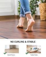 FURKIT Area Mat for Hard Floors, 5'×7' Transparent PVC Area Rug for Home, Waterproof Durable Protector for Dining Room, Kitchen, Living Room, Large No-Slip Baby Play Mat for Floor, Pet Litter Pad