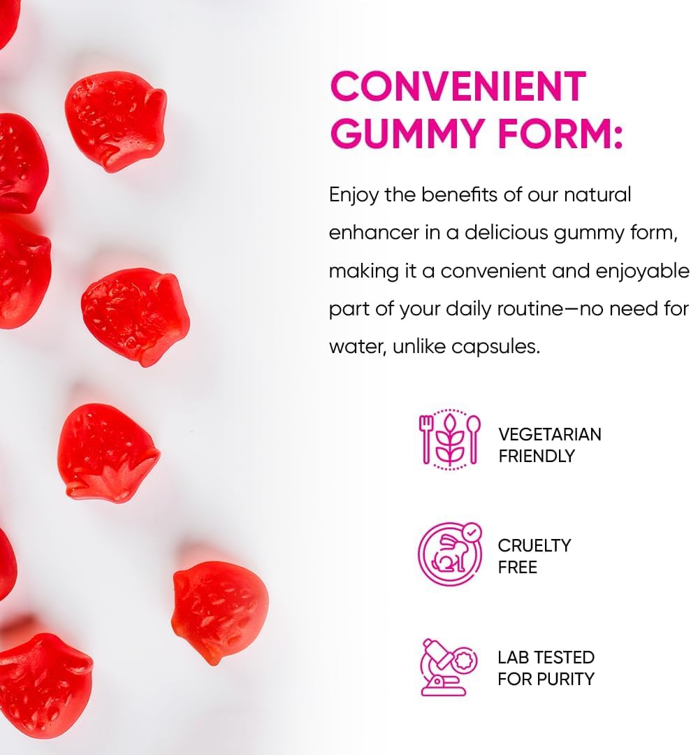 FRIEND OF DOROTHY Raspberry C*M Gummies – Improves Sperm Volume and Load – Semen Volume Supplement – 60 Capsules