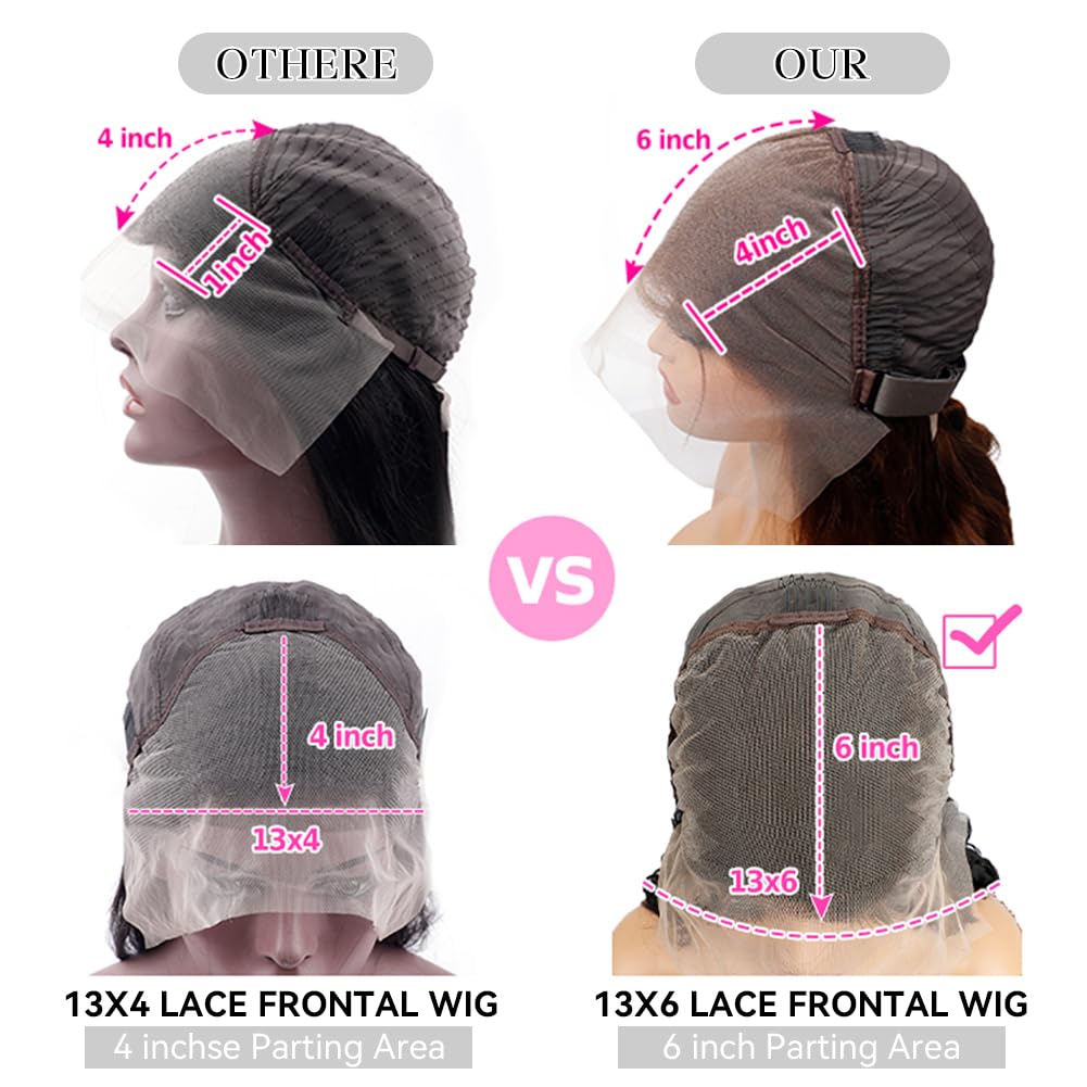 Aoque Chocolate Brown Lace Front Wig Human Hair 30 Inch 200% Density 13x6 Hd Transparent Body Wave Lace Front Brown Wigs Human Hair 4# Glueless Wigs for Women