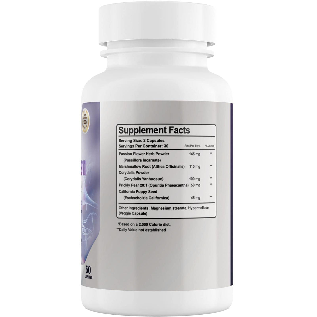 Phytage Labs Nerve Control 911 - Natural Plant Based Nerve Health Supplement - 3 Pack