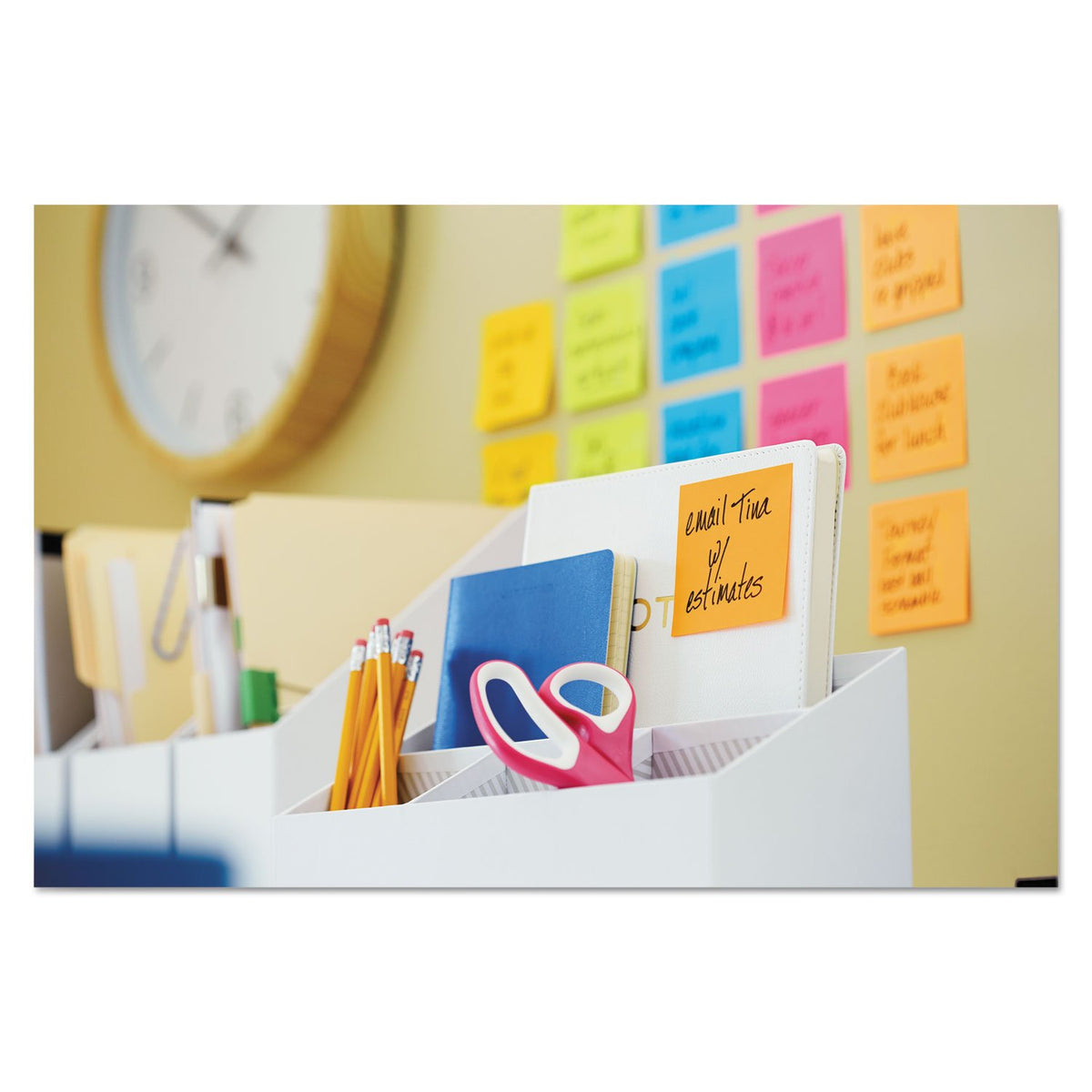 Post-it Super Sticky Notes, 3 x 3 in, Neon Fizz, 24 Pads, 70 Sheets/Pad