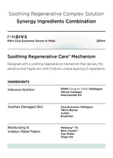 FINDIVE OFFICIAL PDRN CICA Exosome Serum in Mask, PDRN (Sodium DNA) 5,000ppm, Cica Exosome 1,000ppm, Marin Collagen, Soothes, Regenerates Skin, 6.76fl.oz