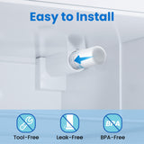 Haprait HP005 Replacement for Frigidaire ULTRAWF, Pure Source Ultra, Kenmore 9999, 469999, 46-9999, A0094E28261 Water and Ice, Height 11 inches, 3 Count