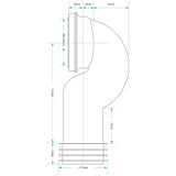 Viva EASI-FIT Swan Neck WC Pan Connector Can be Cut to Size