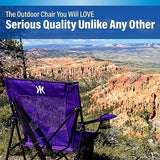 Kijaro Dual Lock Portable Camping Chairs - Enjoy the Outdoors with a Versatile Folding Chair, Sports Chair, Outdoor Chair & Lawn Chair - Dual Lock Feature Locks Position – Kawachi Purple