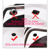 Generic Head Spa Waterfall Shower Head for Shampoo Sink Water Spa&Salon Care Adjustable Black, Silver