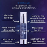 Particle 6-in-1 Face Cream for Men Anti-Aging Moisturizer, Reduces Wrinkles, Dark Spots & Eye Bags, Pack of 1 (1.7 oz.