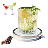 2026 New Smart Coaster 2.0, Portable APP-Features, Easy to Clean & Carry, Compact Storage Design, Suitable for Bars/Clubs/Home Use(White*1)