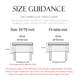 patdrea Designer French Linen Tablecloth Rectangle for Tables,Italian Floral Tablecloth,Provencal Country Tablecloths,FlowerBlue Pattern Table Cover for Kitchen Dining,Christmas,55"x79"