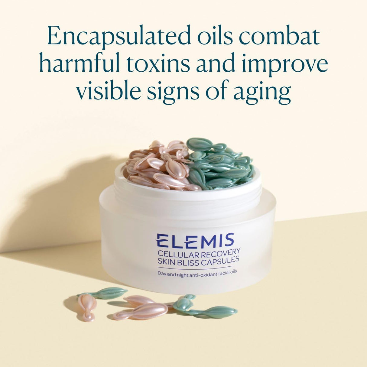 ELEMIS Skin Bliss Capsules, 60 Count – Antioxidant-Rich Anti-Aging Day & Night Face Oils, Purify, Replenish & Nourish the Skin, Skincare Serum Capsules for Face