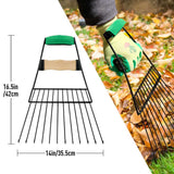 Altdorff Steel Leaf Scoops, Hand Rakes for Picking Up Leaves, Sturdy Garden Large Leaf Grabber Leaf Rake for Picking up Leaves, Collect Garbage and More