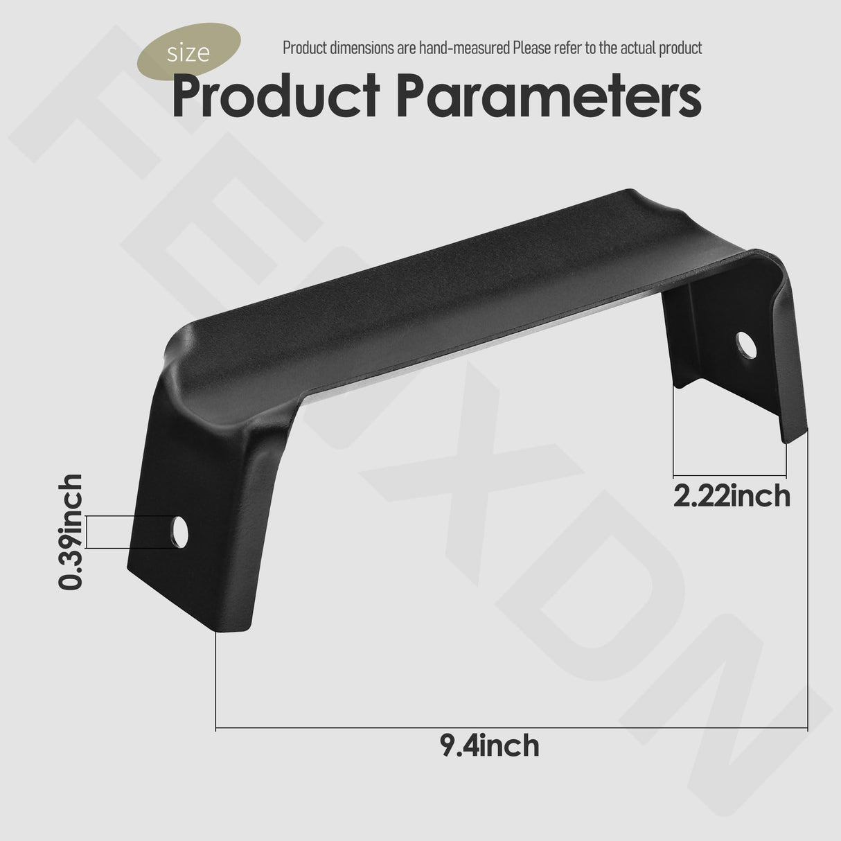 FENXDN 4 Pcs Black Steel Wheelbarrow Heavy Duty Axle Bracket