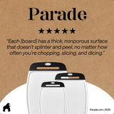 GORILLA GRIP Cutting Board, Slip Resistant and Nonporous, BPA-Free, Black