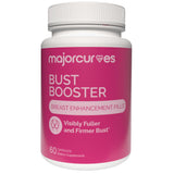 Major Curves Bust Booster Breast Enhancement Pills – Natural Supplement for Breast Growth, Firmness, Fuller Shape, Curvier Bust, Rounder Cleavage, Volume Boost – Made in USA