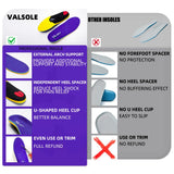 VALSOLE Heavy Duty 220+ lbs Orthotic Inserts for Plantar Fasciitis - Absorb Shock, Support High Arches and Flat Feet