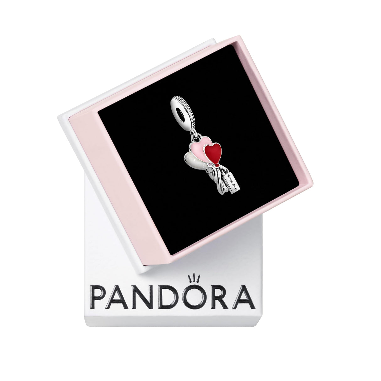 PANDORA Happy Bday Balloon Dangle Charm - Birthday Charm - Jewelry for Women with Gift Box - Enamel & Cubic Zirconia Details - Compatible Moments Charm Bracelets - Sterling Silver