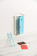 Fairy Door Whimsical Gift for Magical Imaginationl Wooden Handmade Tooth Fairy Door kit Desk Fairy Door for Classroom
