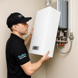 Kudos-Trading 15mm Central Heating Filling Loop Kit – Flexible Braided Hose with Isolation Valves & Double Check Valve – Combi Boiler Water Refill Pipe – WRAS Approved