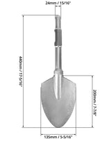QWORK 17.3 Inch 15/16" Hex Shank Alloy Steel Scoop Shovel Bit – Fits Hex Jack Hammers for Soil, Clay & Frozen Ground Work