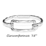 POMINA Gold Fashion Bracelet Spring Tension Hook Bangles Worn Gold Silver Unique Style Bracelet