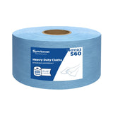 Synvicovan Cleanroom Wipes Heavy Duty Cloths, Lint-Free and Extra Absorbent Towels Jumbo Roll, Blue (15"x 5", 500 PCS)